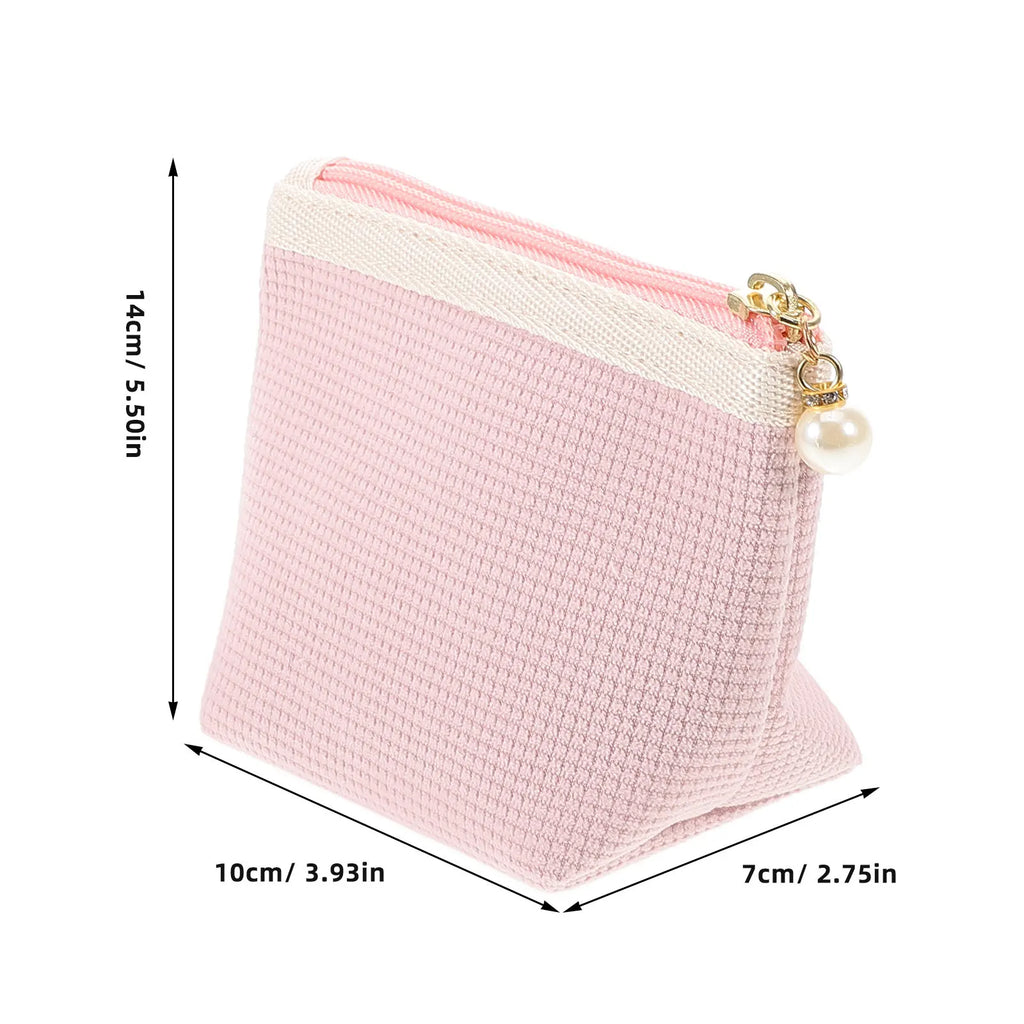 Mini Corduroy Lipstick Organizer Bag | Travel Makeup Pouch Cosmetic Travel Pouch QXL