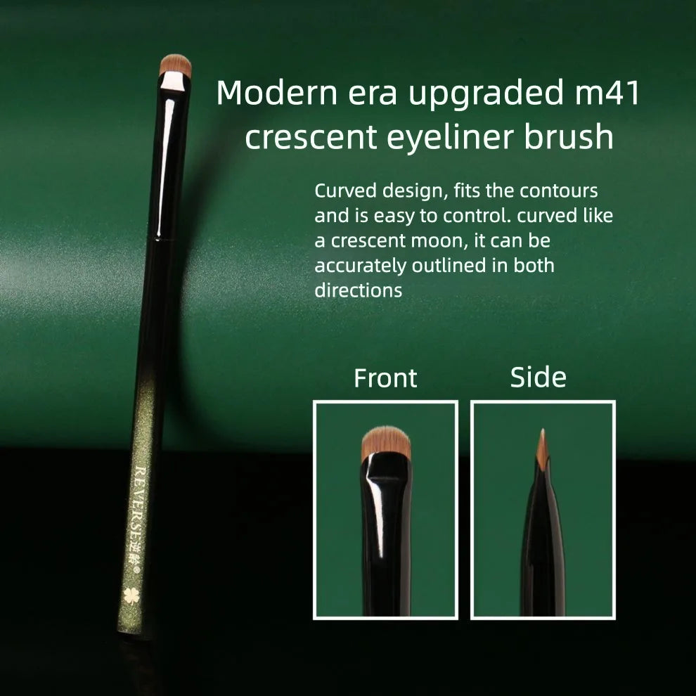M41 Crescent Sickle Eyeliner Brush | Ultra-Fine Precision Tip Eyeliner Brush QXL Modern Upgraded M41