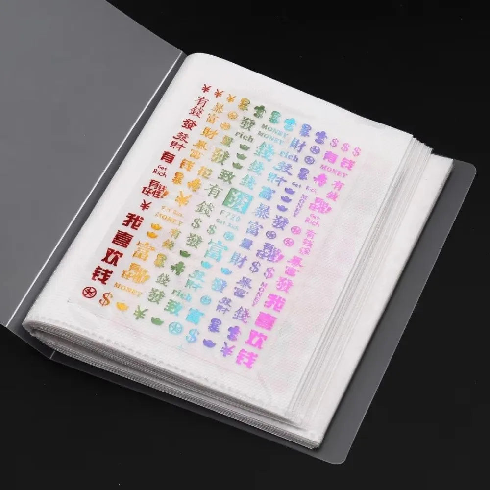 Transparent Nail Tip Storage Book | 40/80 Slots PVC Album Nail Art Storage Book QXL