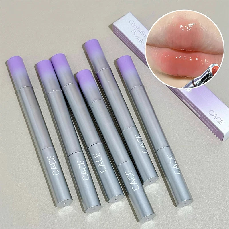 CACE Crystal Jelly Lip Gloss | Moisturizing Glass Lip Glaze Lip Gloss QXL