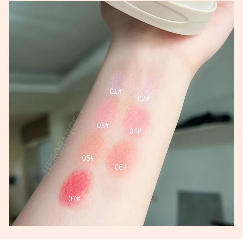 Monochrome Honey Powder Blush | High Gloss Natural Brightening Powder Blush QXL