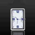 QXL Car AC Vent Quartz Clock | Square Metal Auto Interior Car Vent Clock QXL B