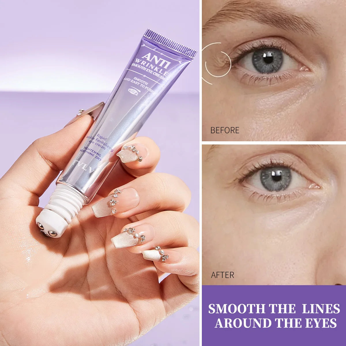 Rollerball Eye Cream | Anti-Aging, Hydrating & Firming Eye Cream Essence QXL