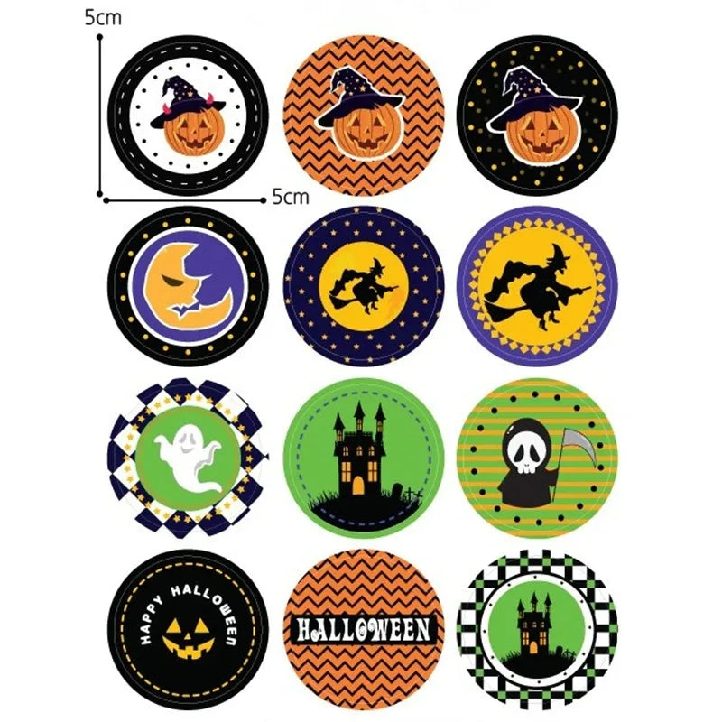 24-Pc Halloween Temporary Tattoos & Party Stickers for Kids Temporary Tattoos QXL