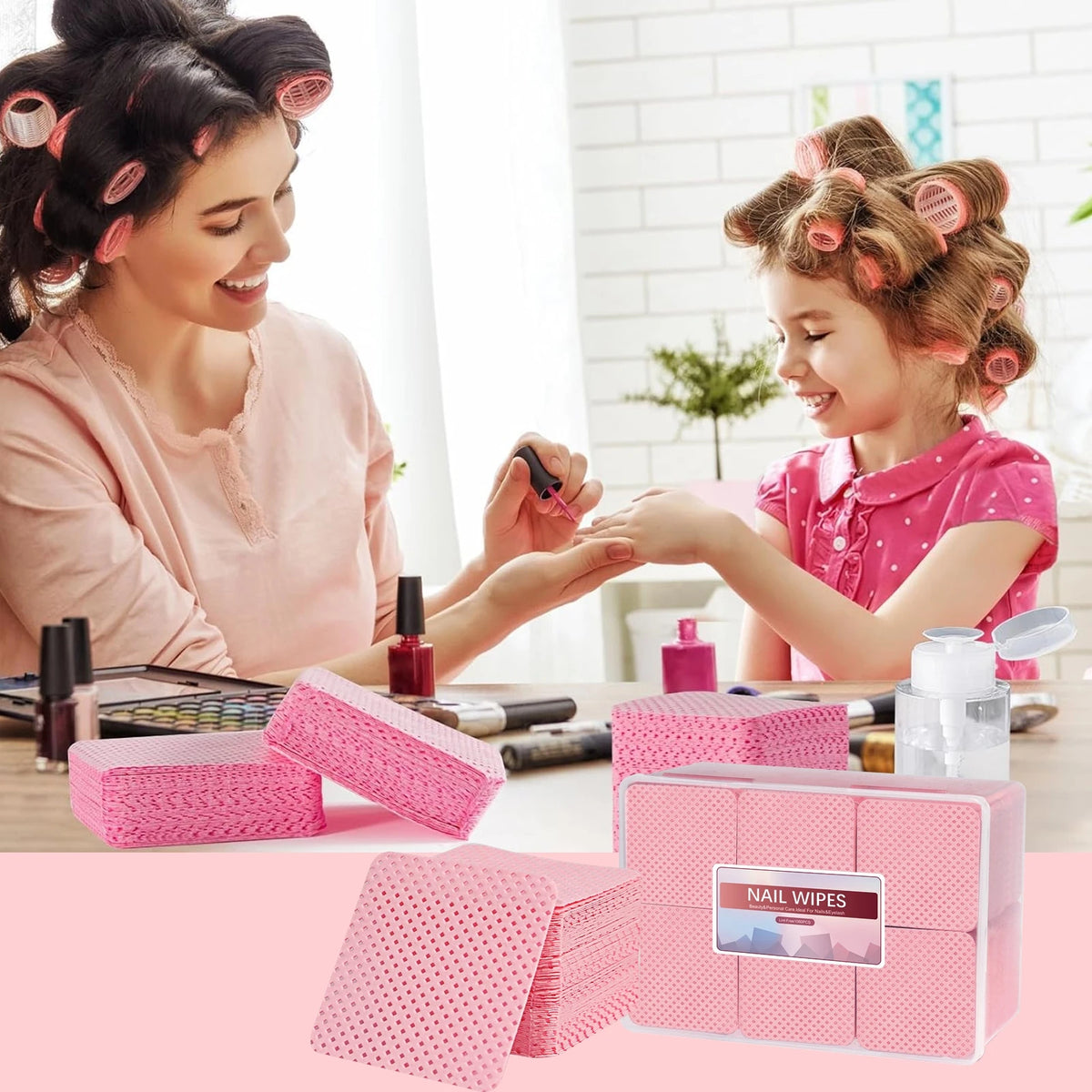 1080-Pack Lint-Free Nail Polish Remover Wipes | Salon & Home Nail Remover Wipes QXL