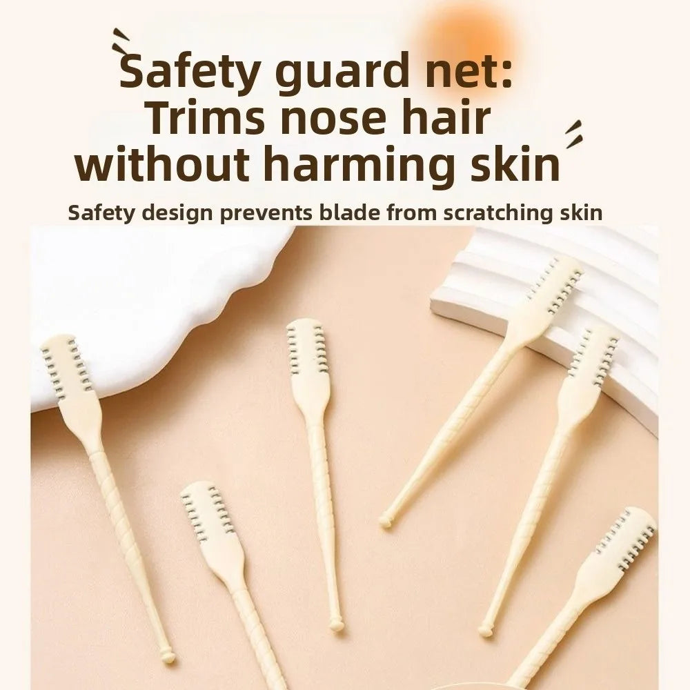 Manual Nose Hair Trimmer | Washable Double Head Nasal Razor Nose Hair Trimmer QXL