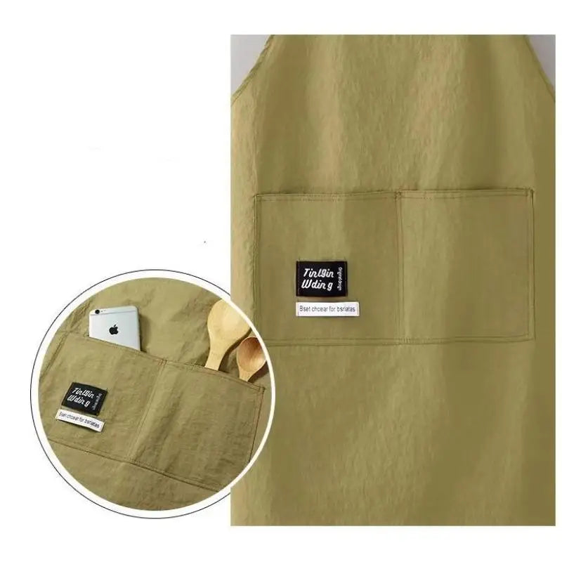 Waterproof Kitchen Waist Apron | Breathable Polyester Work Apron Kitchen Work Apron QXL