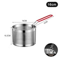 Stainless Steel Fry Basket & Mesh Strainer Spoon | 5 Sizes Mesh Fry Basket QXL 16cm