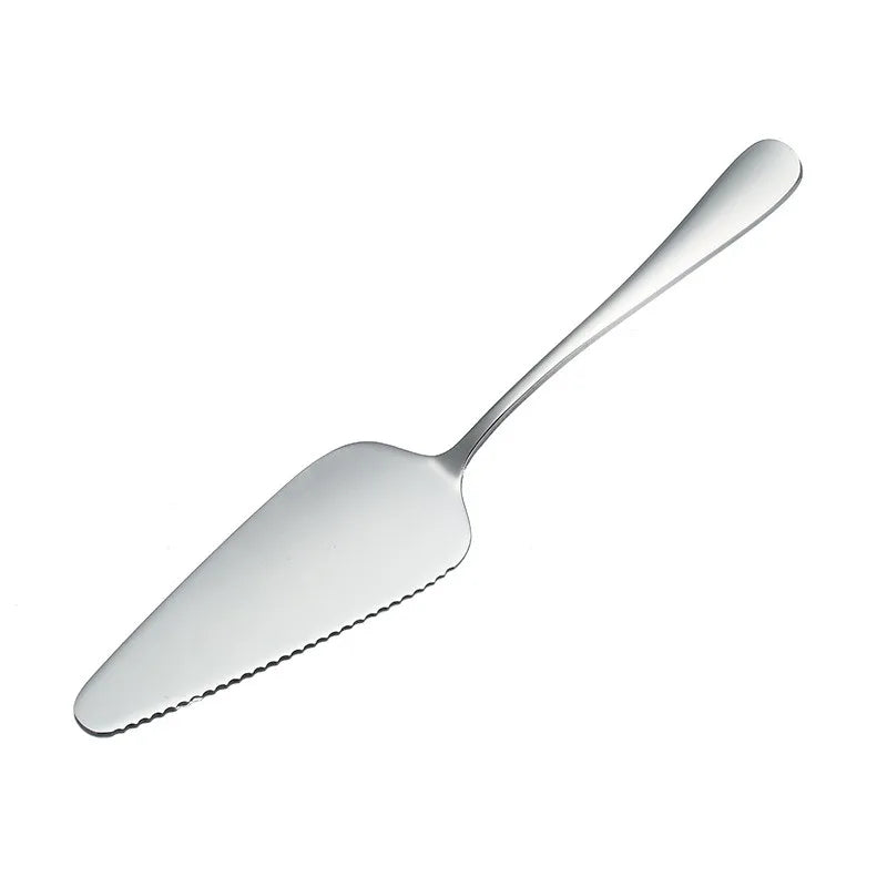 Stainless Steel Serrated Cake Spatula | Ergonomic Baking Tool Cake Spatula QXL Silver