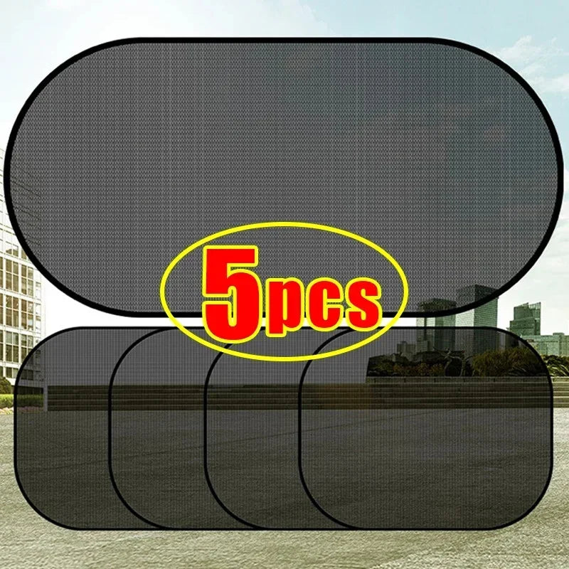 5-Pack Car Window Sunshades with Suction Cups | UV Protection Car Window Sunshade QXL