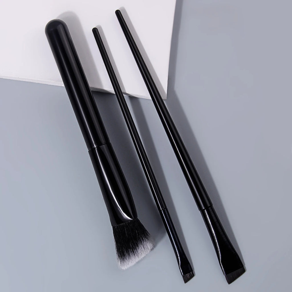 KOSSHOW 3-Pc Precision Makeup Brush Set – Concealer & Eyeliner Makeup Brush Set QXL