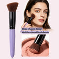 KOSSHOW Slope Blush Brush – Blush, Bronzer & Highlighter Makeup Brush QXL PURPLE