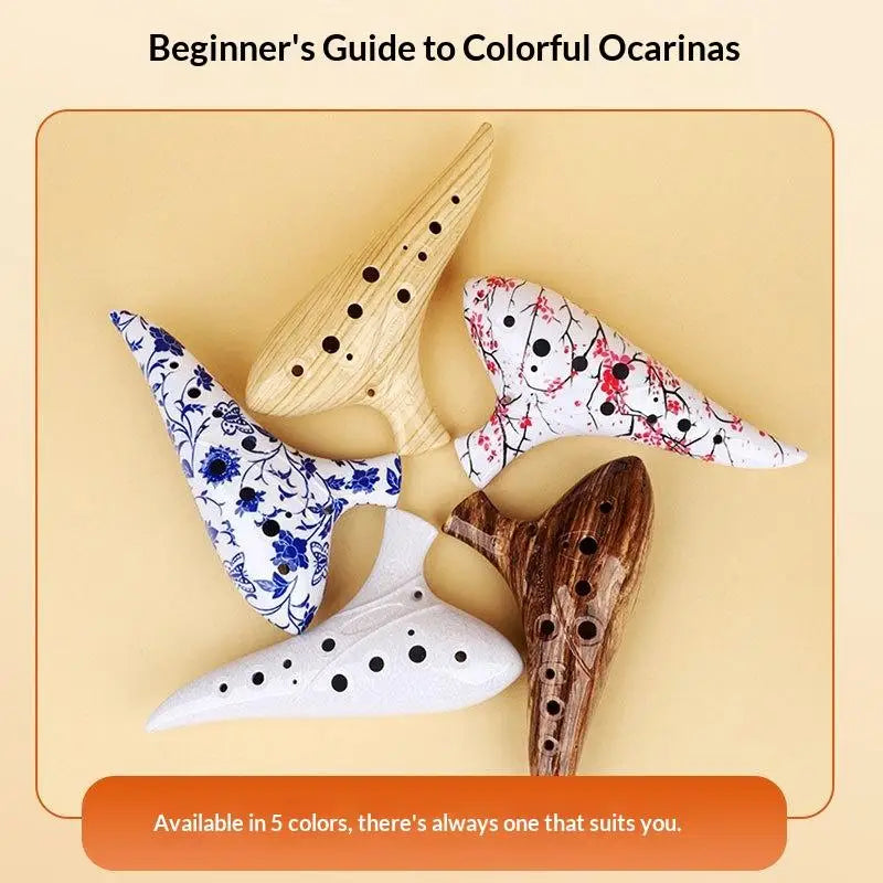12-Hole Alto C Resin Ocarina | Beginner Instrument & Gift Ocarina Instrument QXL