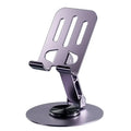 360° Rotating Foldable Metal Stand for iPad, Tablet & Phone Tablet & Phone Stand QXL PURPLE