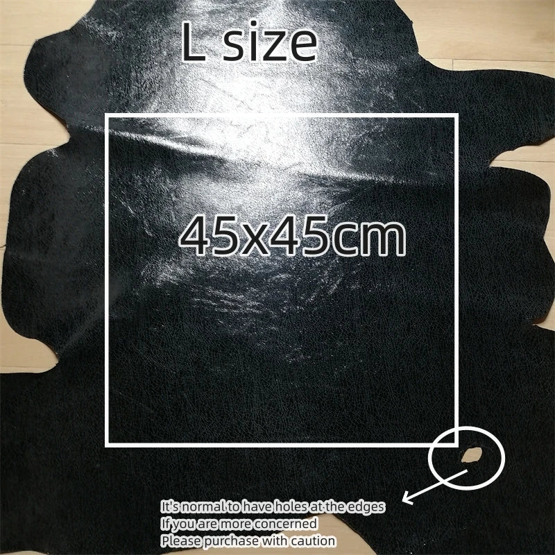Cracked Vegetable-Tanned Sheepskin Leather 0.7–0.8mm DIY DIY Leather Fabric QXL L China Mainland