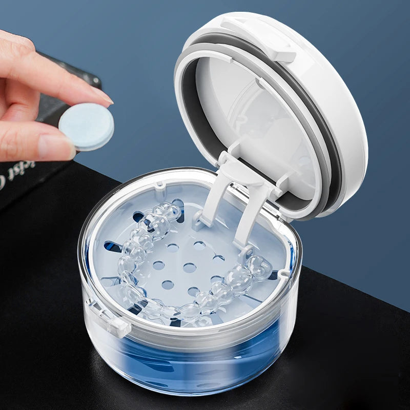Double Layer Retainer & Denture Storage Box | Portable Case Retainer Storage Case QXL