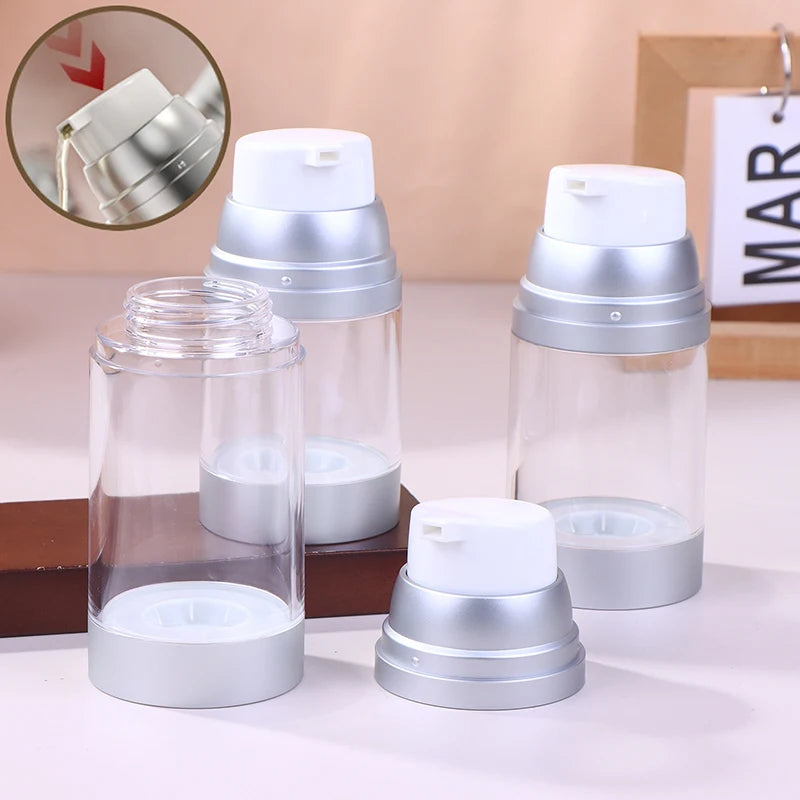 Airless Pump Jar 100/120/150ml | Refillable Travel Container Airless Pump Jar QXL
