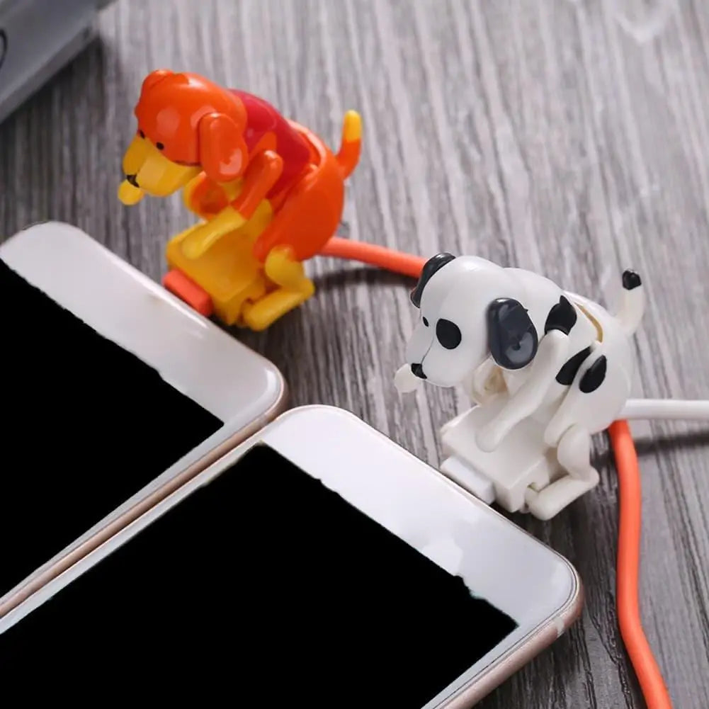 Funny Animated Dog Charging Cable – iPhone, USB-C & Android Novelty Charging Cable QXL