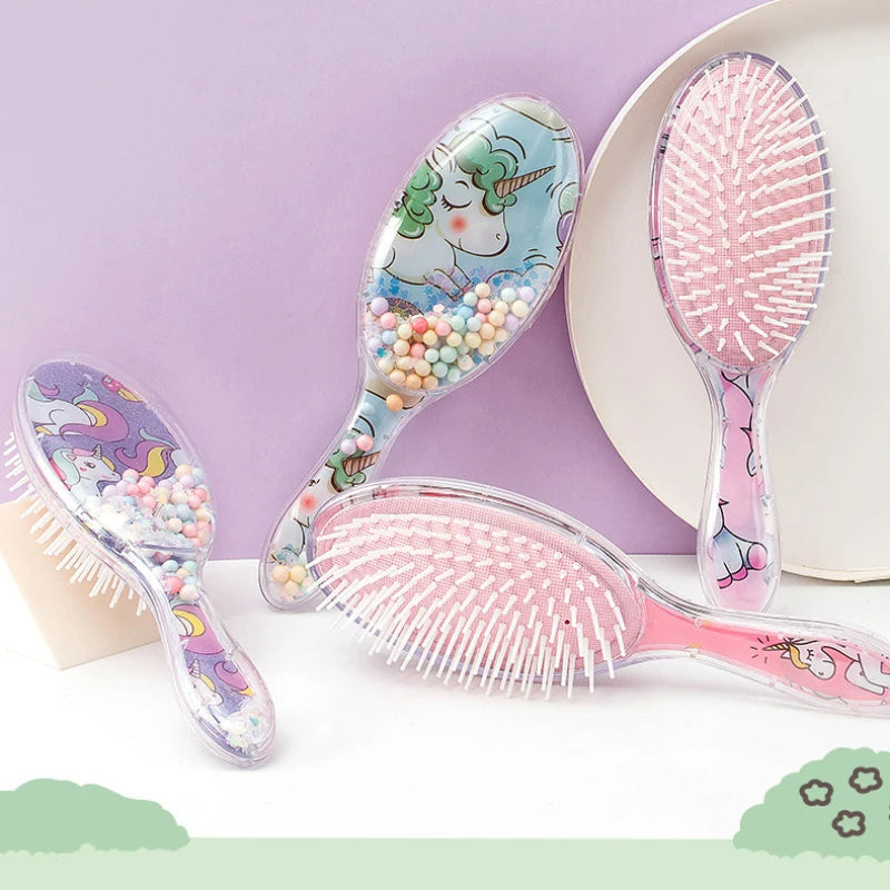 Unicorn Magic Detangling Massage Hair Brush – Anti-Static Detangling Hair Brush QXL