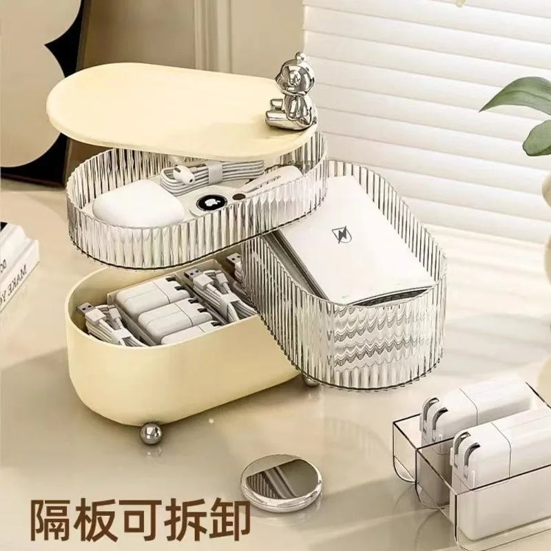 360° Rotating Makeup Organizer | Multi-Layer Storage Box Rotating Makeup Organizer QXL