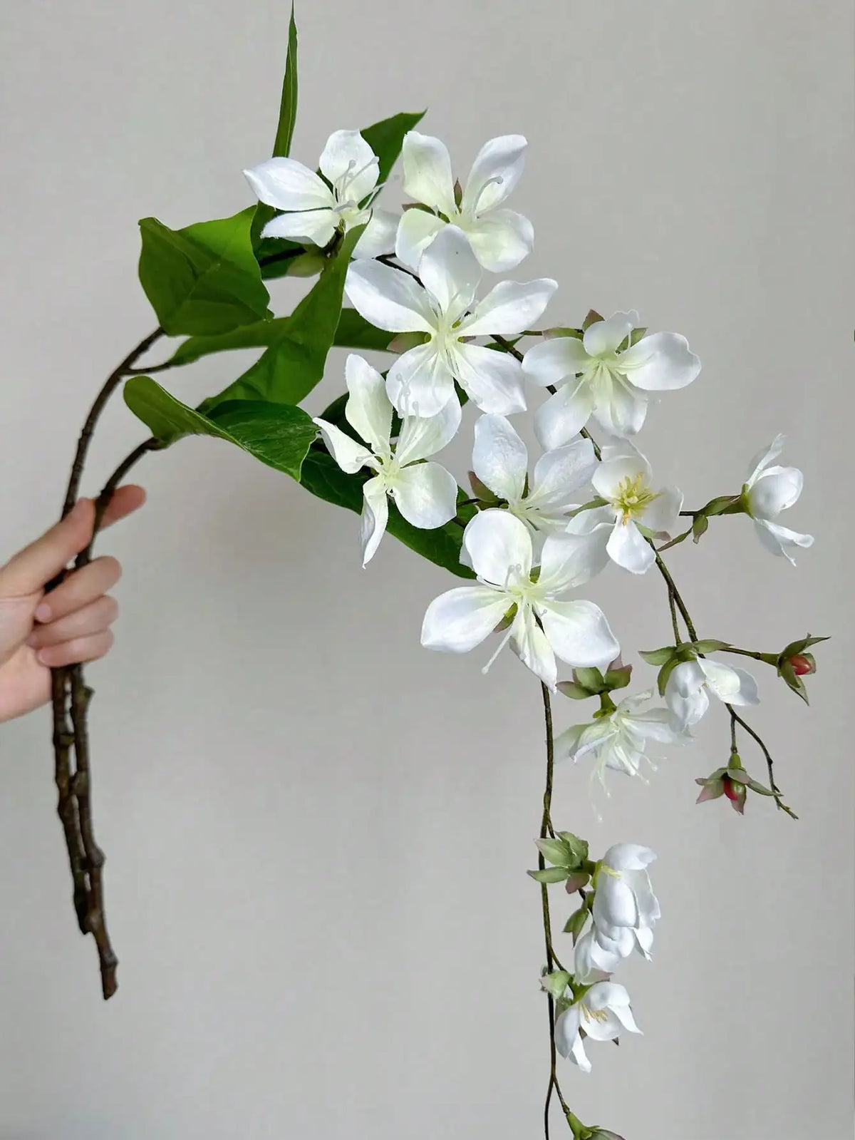 Artificial Jasmine Hanging Silk Flowers | Wedding & Home Decor Artificial Hanging Flowers QXL White 1pc