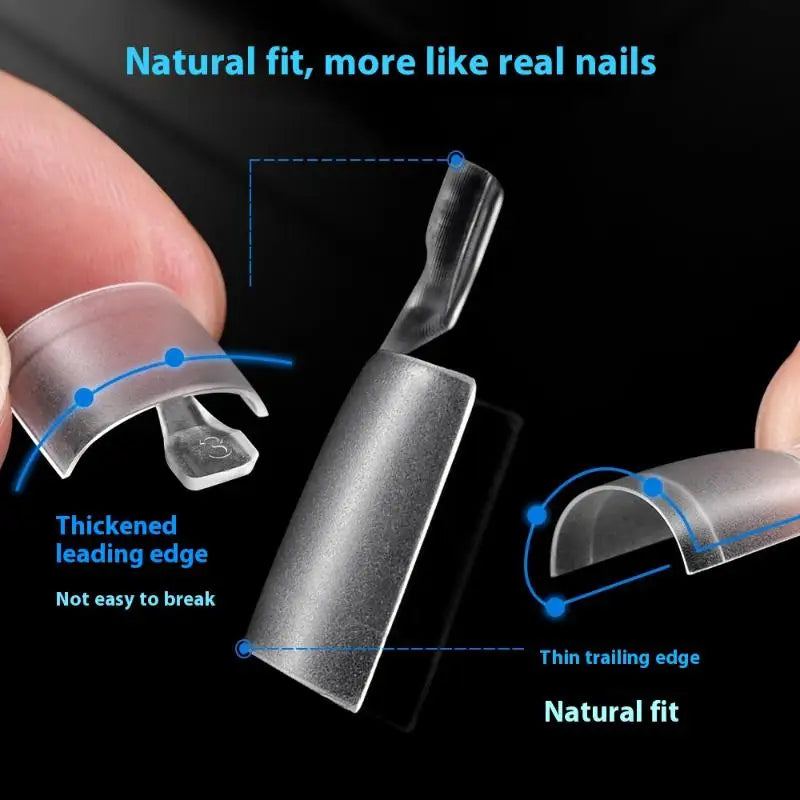 120-Pack Frosted Half Cover Fake Toe Nail Tips | Press On Fake Toe Nail Tips QXL