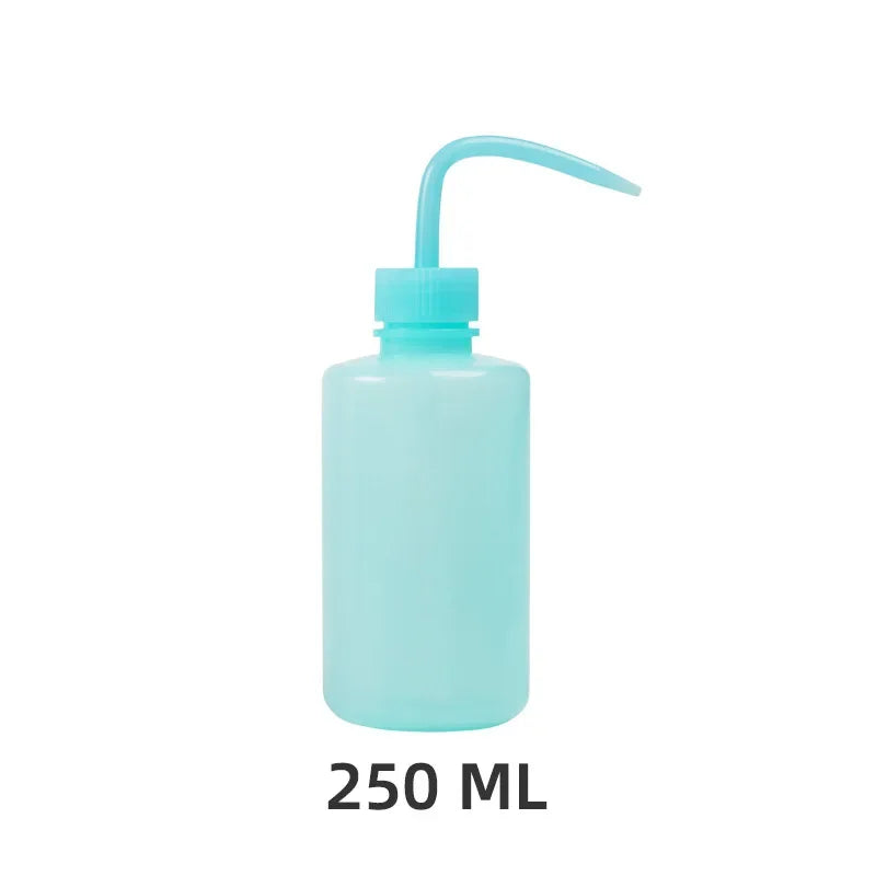 250/500ml Eyelash Cleaning Bottle | Curved Spout Lash Wash Lash Cleaning Bottle QXL M14 250ml Blue