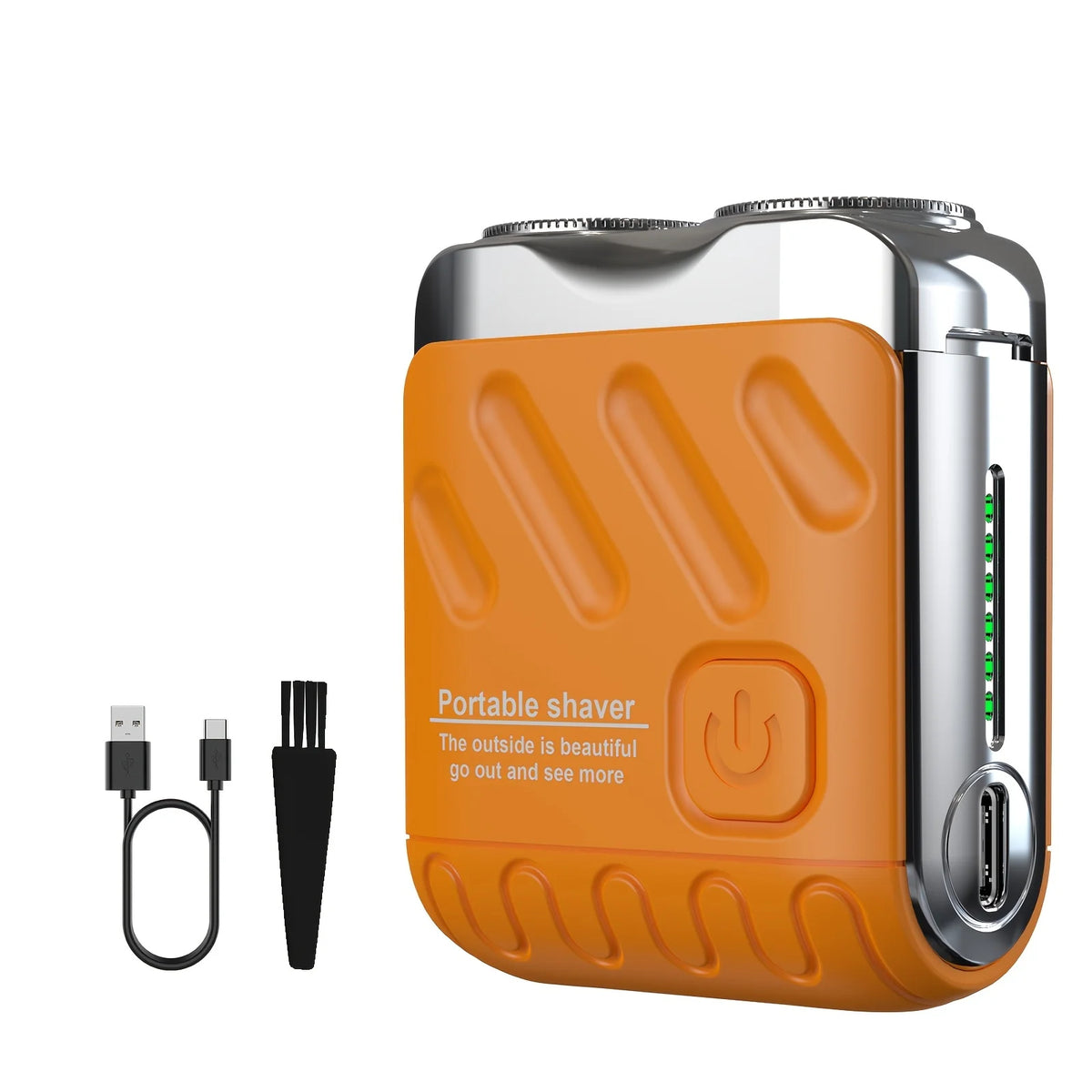 WITZIO Mini Dual Blade Electric Shaver for Men | USB Charge Electric Shaver QXL