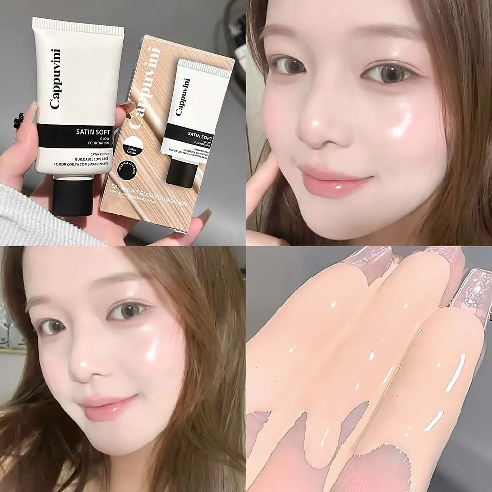 Cappuvini Stain Glow Liquid Foundation – Hydrating Oil Control Liquid Foundation QXL 04