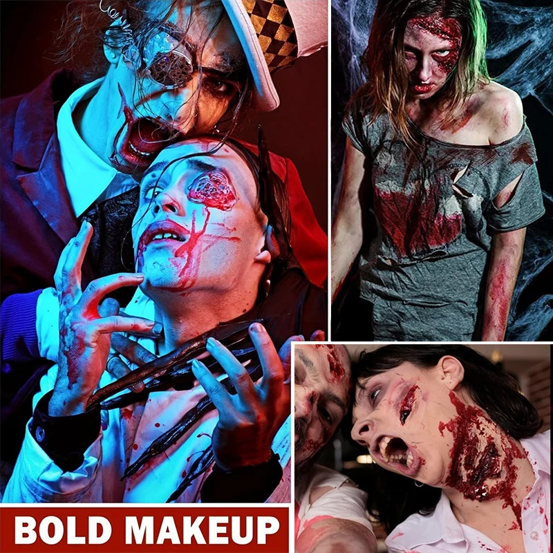 3-Piece SFX Makeup Kit – Liquid Latex, Blood Spray & Paste SFX Makeup Kit QXL