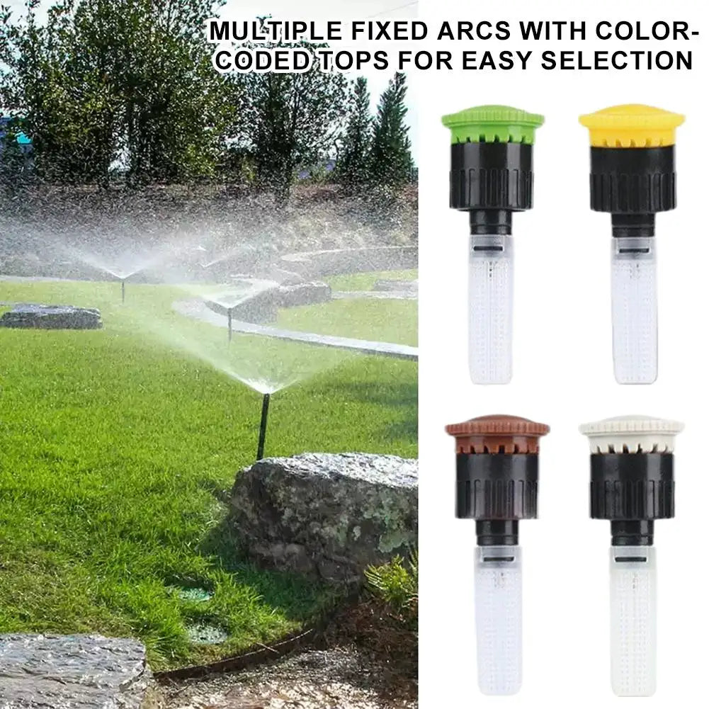 In-Ground Pop-Up Sprinkler | 360° Adjustable Lawn Irrigation Pop-Up Sprinkler Nozzle QXL