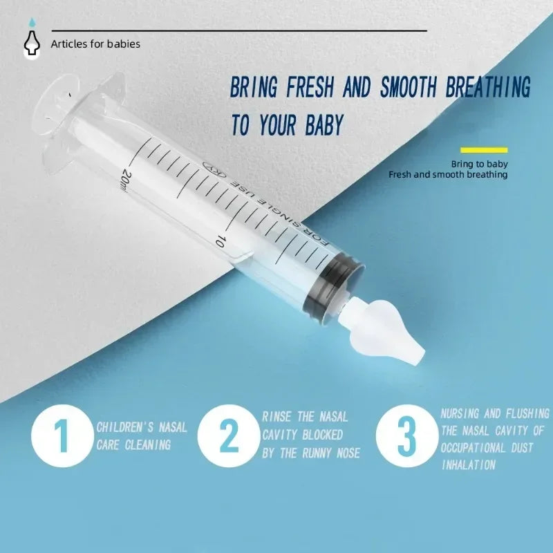 Baby Nasal Aspirator & Saline Rinse Kit – 2-Pack 20ml Baby Nasal Aspirator QXL