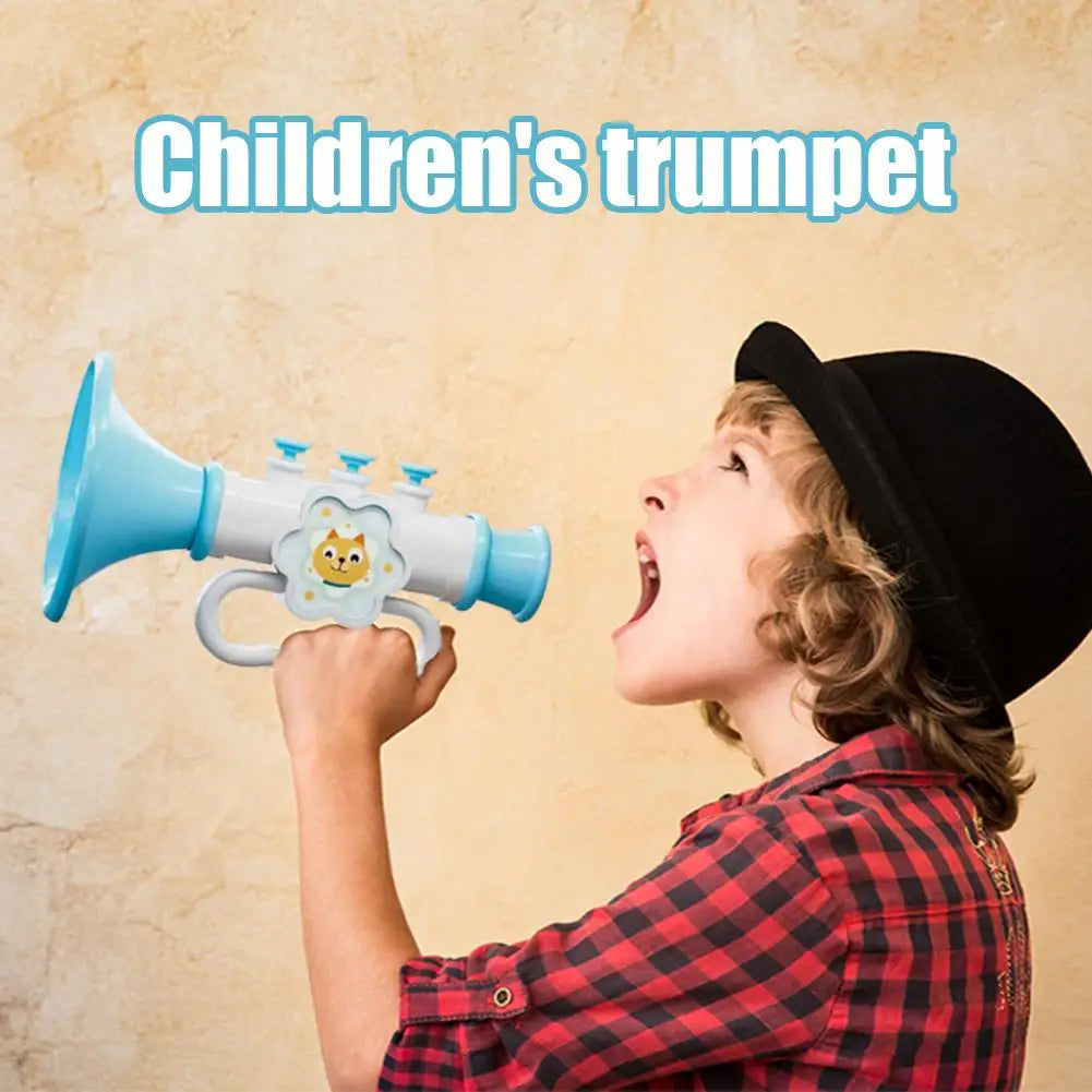 Kids Mini Tiger Horn Trumpet Toy with Hanging Rope | 1–3 Pack Kids Musical Toy QXL