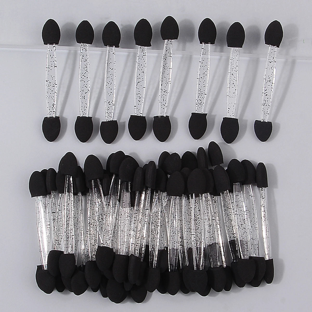 50-Pack Double-Ended Sponge Eyeshadow Applicators – Black Eyeshadow Applicator QXL