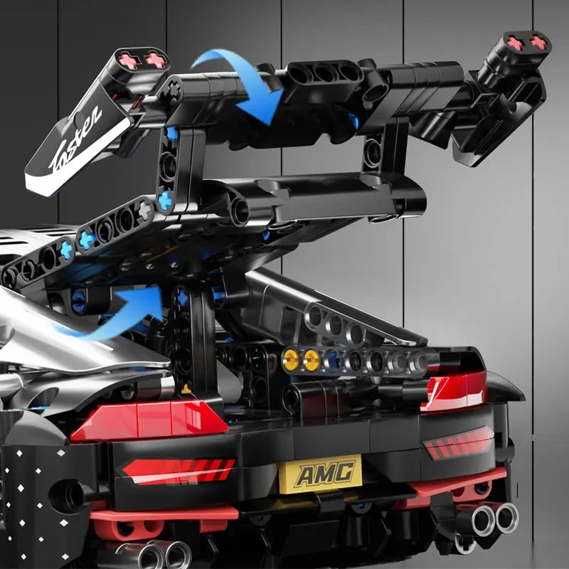 1:14 Scale Racing Car Building Blocks Set | Technical Model Kit Building Blocks Model Kit QXL