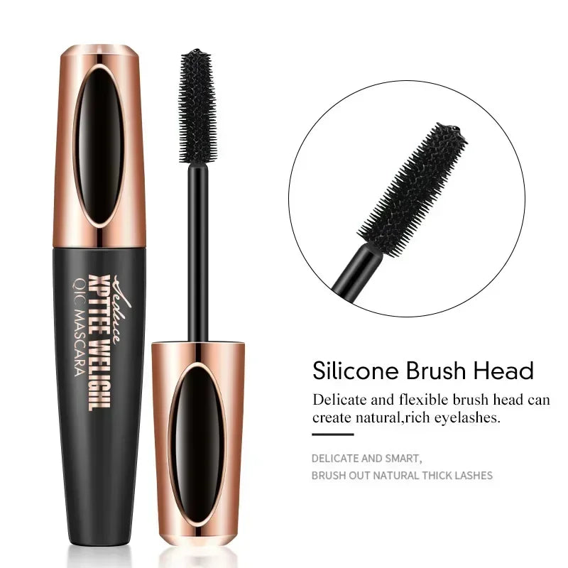 4D Waterproof Mascara & Eyeliner | Thick Long Curling Lashes Mascara & Eyeliner QXL