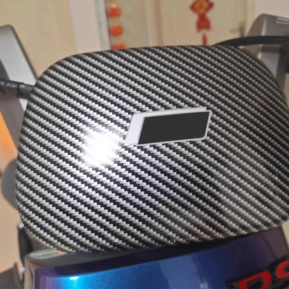 2D Glossy Carbon Fiber Car Wrap Vinyl Film | Black & Silver Car Wrap Vinyl Film QXL