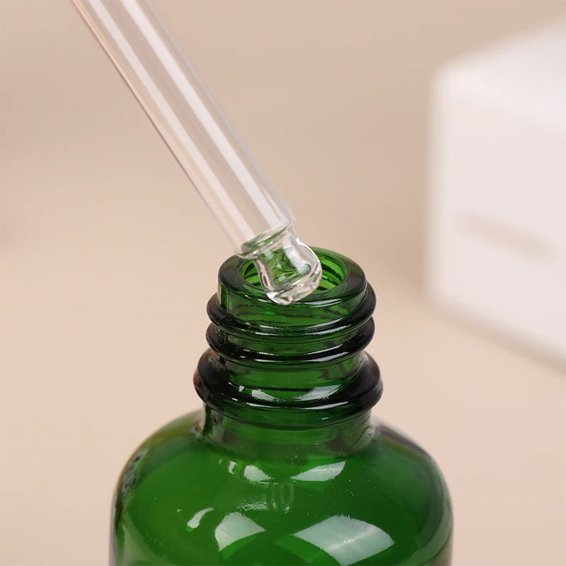 Green Glass Dropper Bottles 5ml–100ml | Graduated Refillable Glass Dropper Bottle QXL