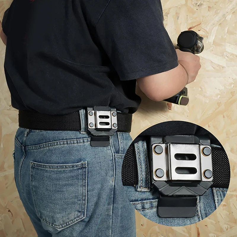 Drill Belt Holster & Tape Measure Clip | ABS + Metal Holder Drill Belt Holster QXL