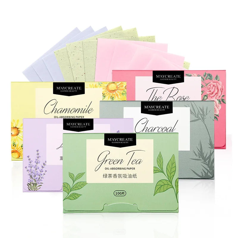 300-Pack Facial Oil Blotting Sheets | Makeup Oil Control Paper Oil Blotting Sheets QXL