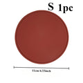 Round Silicone Trivet Mat – Heat-Resistant Pot & Cup Coaster Silicone Trivet Mat QXL Red S S