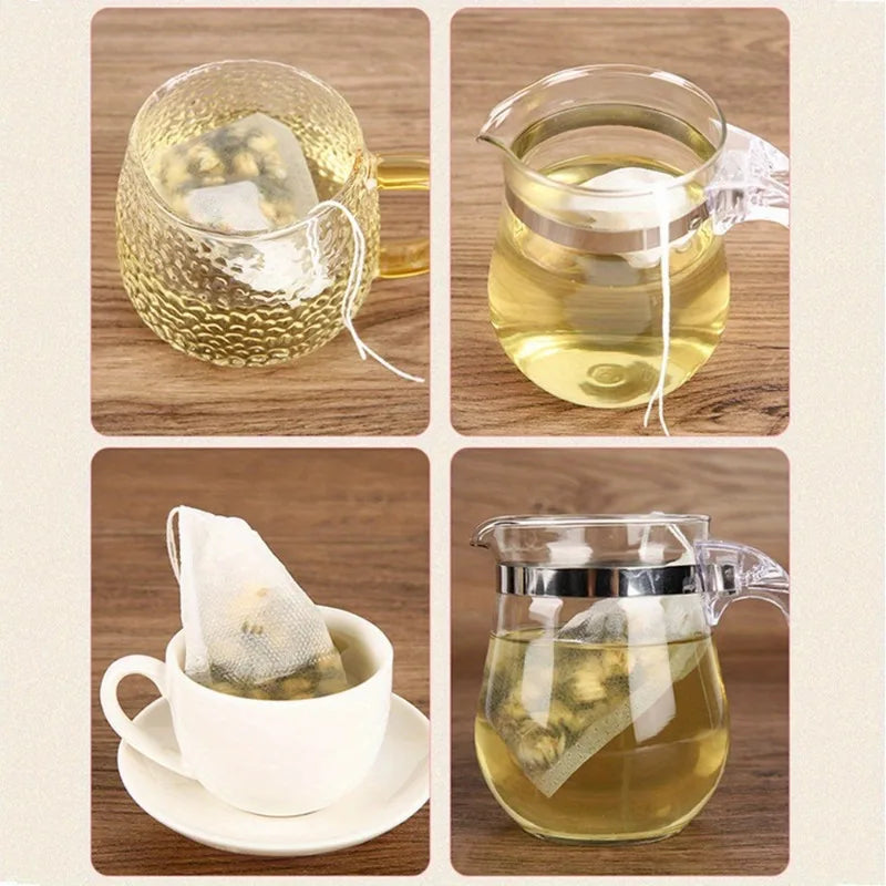 Disposable Empty Tea Filter Bags with String | Heat Seal Tea Filter Bags QXL