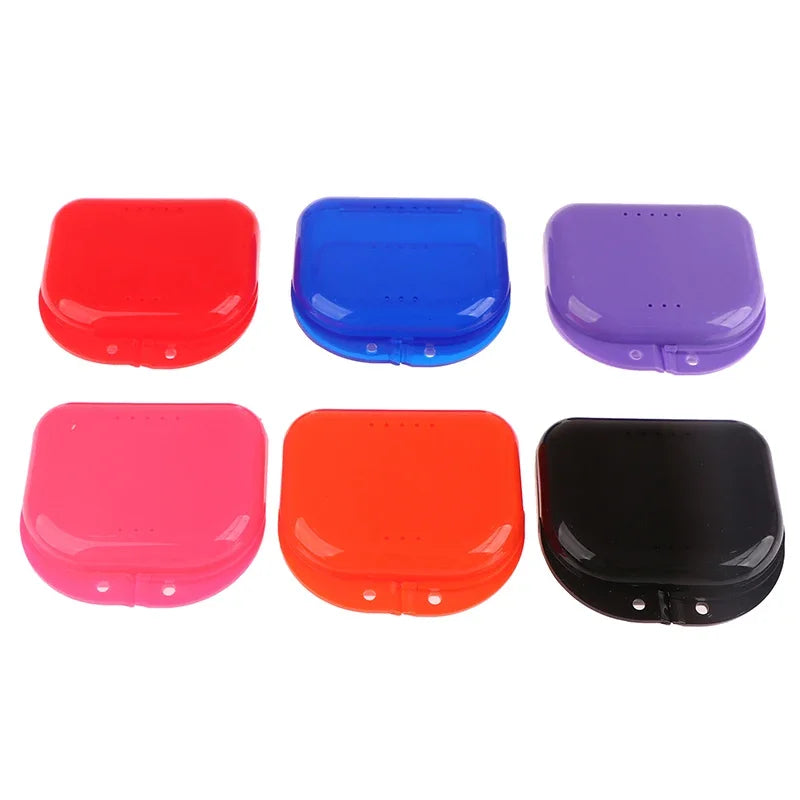Denture & Retainer Storage Case | Snap-Lock Plastic Box Dental Appliance Case QXL