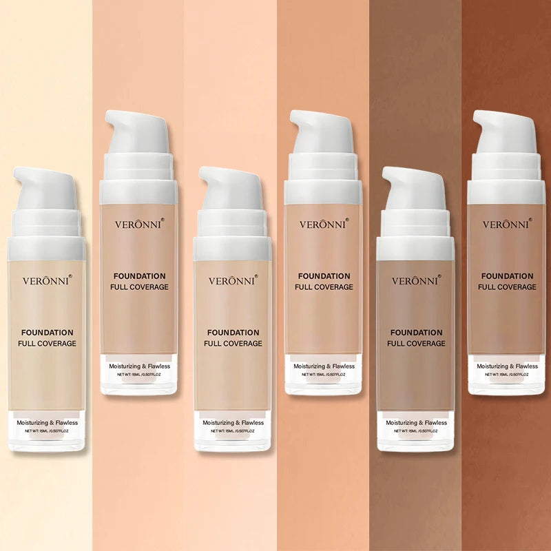 Buildable Full Coverage Liquid Foundation – Oil Control 15ml Liquid Foundation QXL