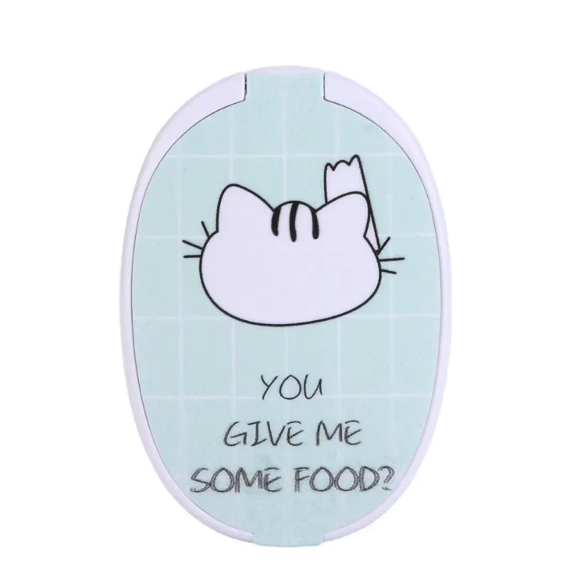 Foldable Double-Sided Compact Makeup Mirror | Cute Cartoon Compact Makeup Mirror QXL