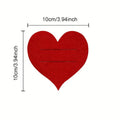 10-Pack Heart-Shaped Felt Cutlery Sleeves | Party Table Decor Cutlery Sleeve Set QXL 10pcs 10cm