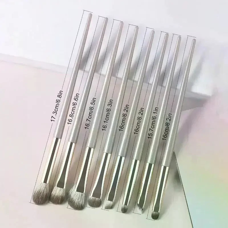 8-Piece Eye Makeup Brush Set – Ultra Soft Eyeshadow & Liner Eye Makeup Brush Set QXL
