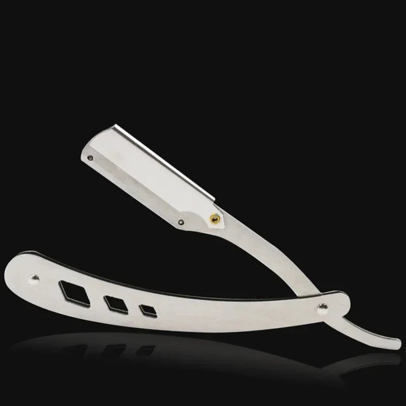 Vvocci Antique Folding Straight Razor Holder | Stainless Steel Folding Straight Razor QXL