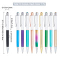 10-Pack Glitter Liquid Sand Ballpoint Pens | 10 Colors DIY Novelty Ballpoint Pen Set QXL AECH04-02689