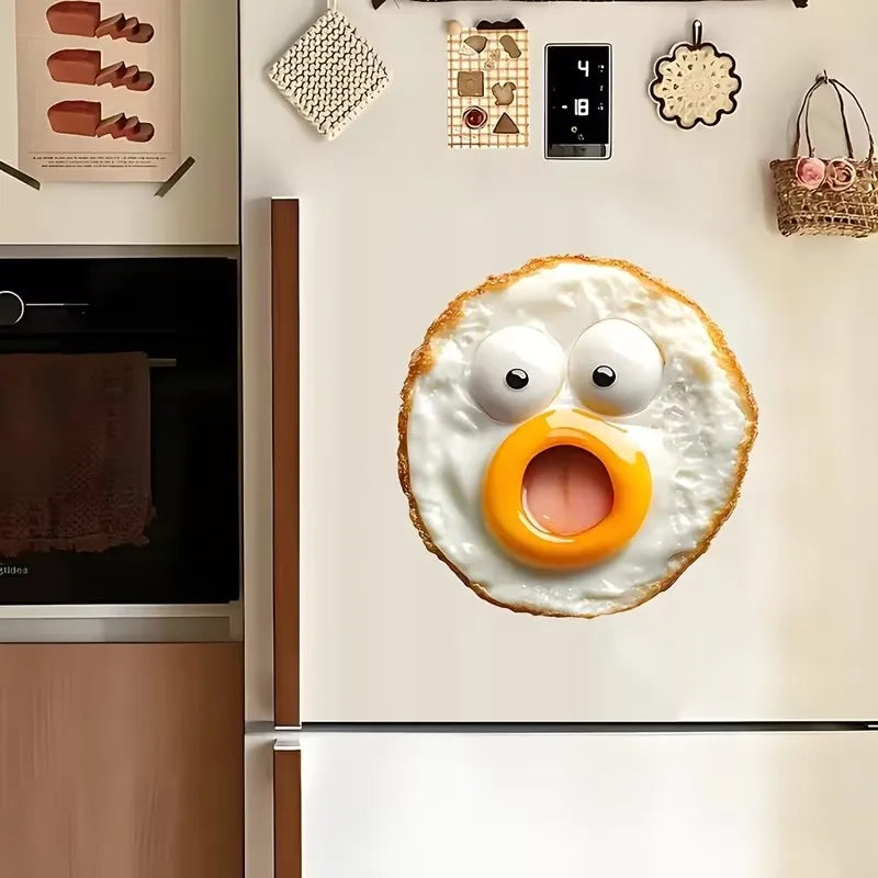 Egg-Shaped Acrylic Fridge Magnet | Home Decor & Gift Decorative Fridge Magnet QXL